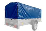 Blaue Hochplane für Garden Trailer 264 KIPP