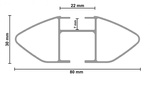Dachträger G3 Pacific Aero 64.230-68.139 Aluminium