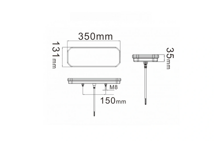 Lampy tylne TruckLED L1949+L1950 LED 6 funkcji lewa+prawa