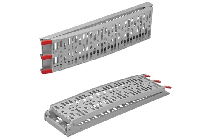 ProPlus 390096 faltbare Rampen aus Aluminium für Anhänger, 220 cm, 680 kg, 2er-Set