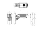 WAŚ 2550L W297.3.1 SPOT LED linke Positionsleuchte an kurzem Arm
