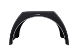 Doppelkotflügel für Anhänger 15-16" DOMAR DK3120 flacher Radlauf 1000/510 mm mit weißem Rand