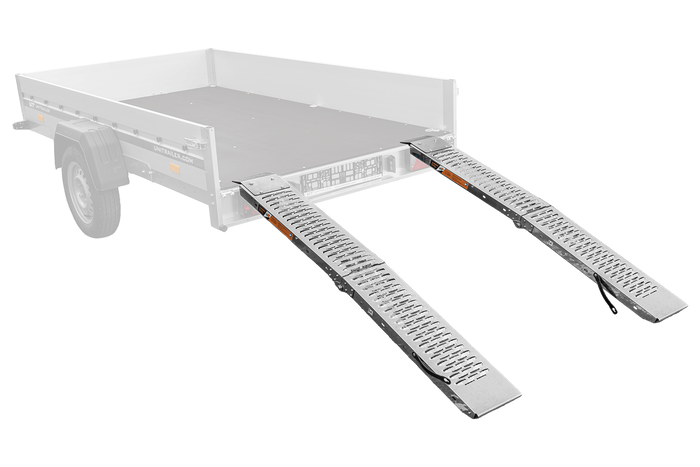 UNITRAILER ALR004 Klapprampen aus Stahl, Auffahrrampen für Anhänger, 170 cm, 454 kg, 2er-Set