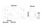 ASPÖCK Multipoint III Rückleuchten, Bajonettanschluss 5-PIN, 7 Funktionen, links+rechts