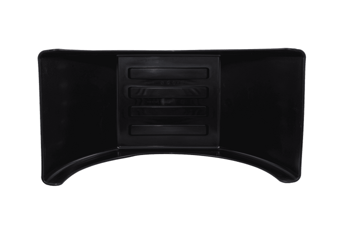 Doppelkotflügel für Anhänger 15-16" DOMAR DK3120 flacher Radlauf 1000/510 mm mit weißem Rand