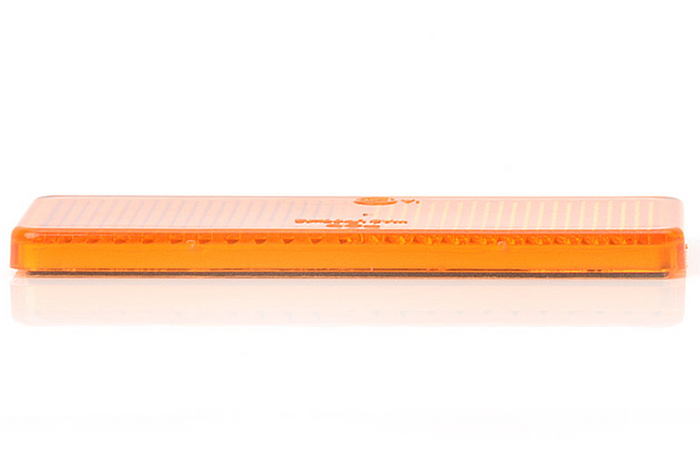 Reflektor orange 96 x 42 mm mit Klebeband
